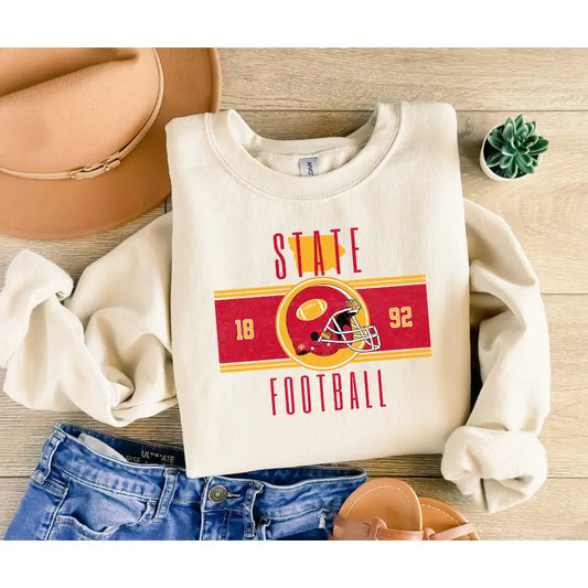 Adult State Football Sweatshirt
