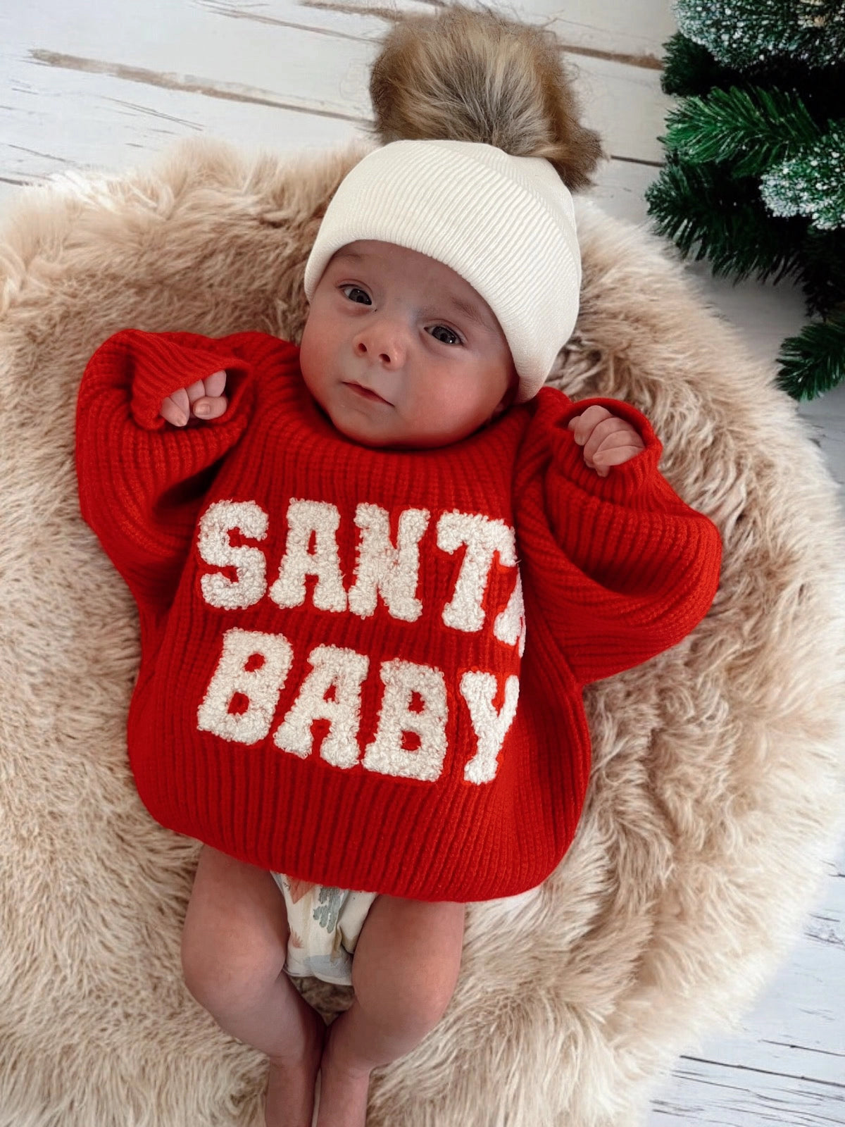 Santa Baby Baby Sweater