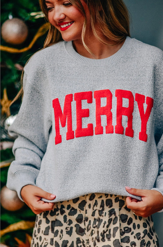 Merry Knit Sweatshirt